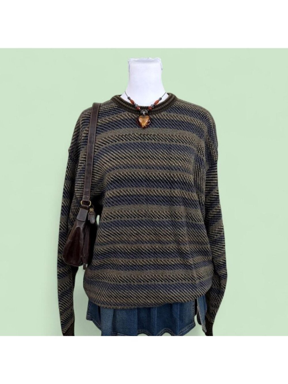 90s striped skater sweater